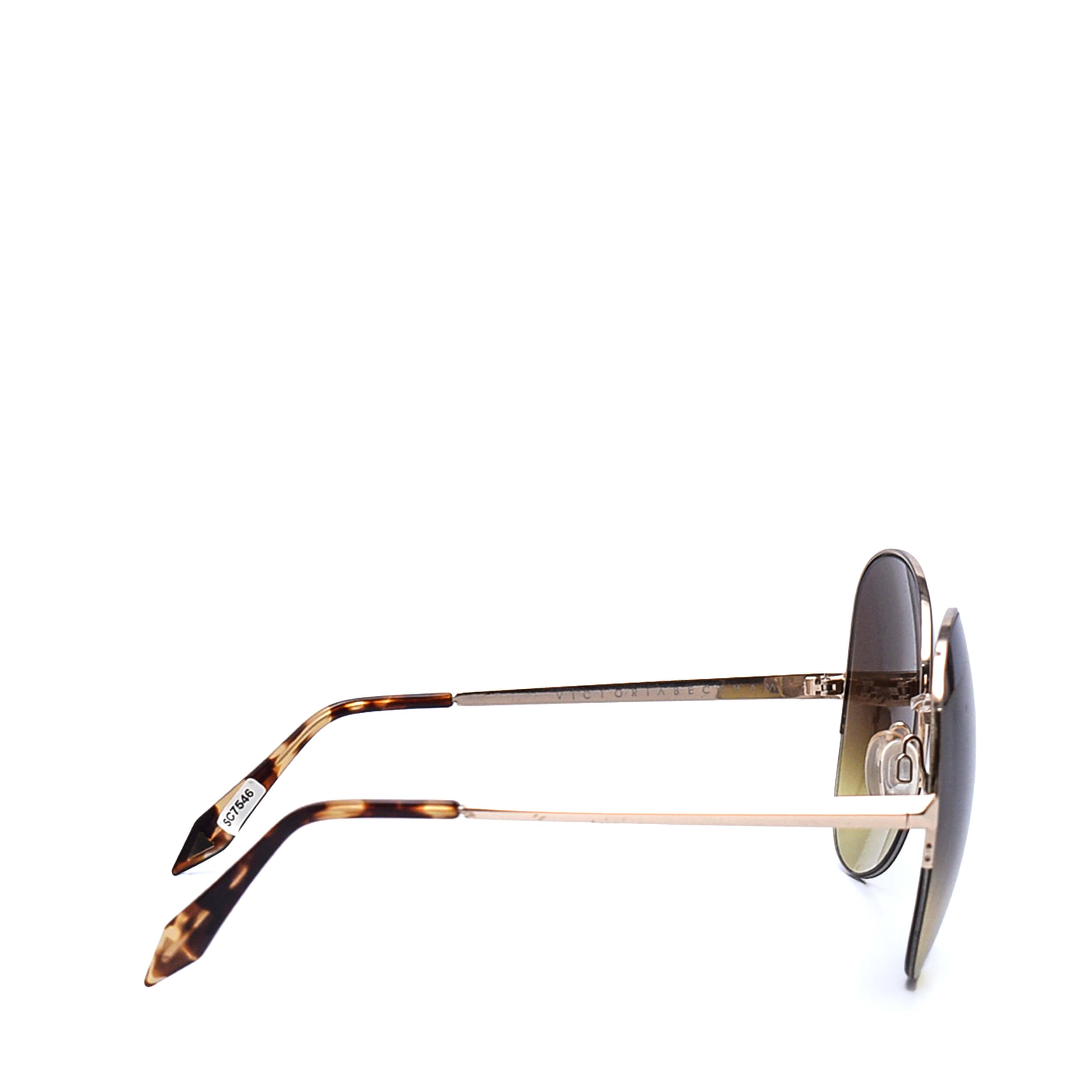 Victoria Beckham - Green Pilot Oversized Sunglasses / 0238